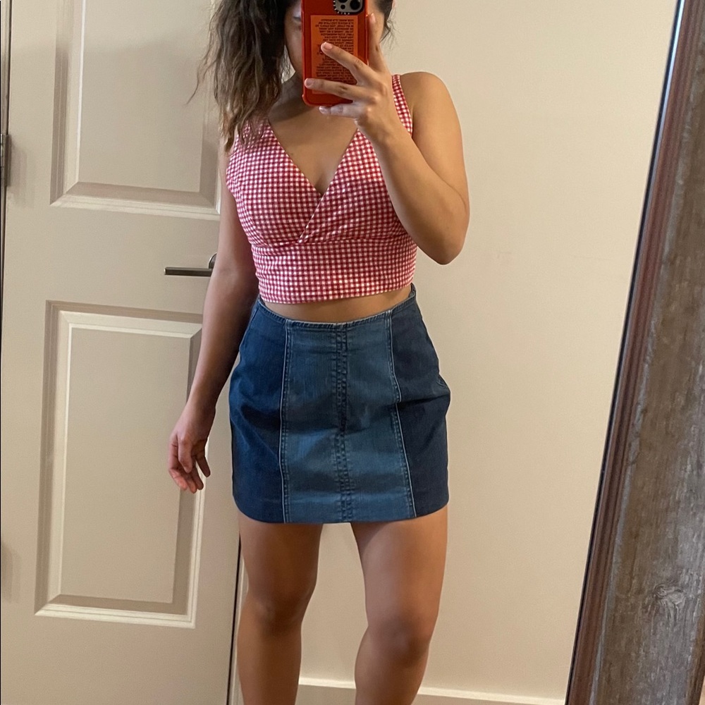 Cute Reworked Denim Skirt - Picture 3 of 4